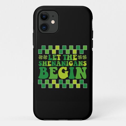 厄介な事が始まる アイルランド グルーヴィー レトロ Case-Mate iPhoneケース (裏面)