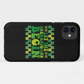 厄介な事が始まる アイルランド グルーヴィー レトロ Case-Mate iPhoneケース (裏面(横))