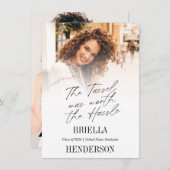 厄介な卒業発表に値する 案内状 (正面/裏面)