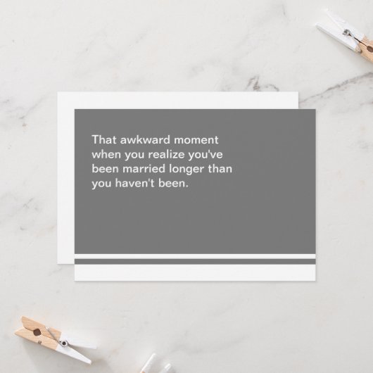 厄介な瞬間の記念日カード カード (正面/裏面インサイチュ)