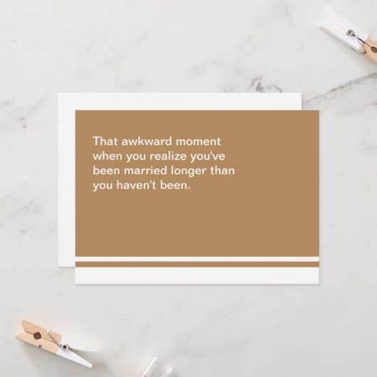 厄介な瞬間の記念日カード カード (正面/裏面インサイチュ)