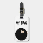 厄介ものの荷物のラベル ラゲッジタグ (正面縦)