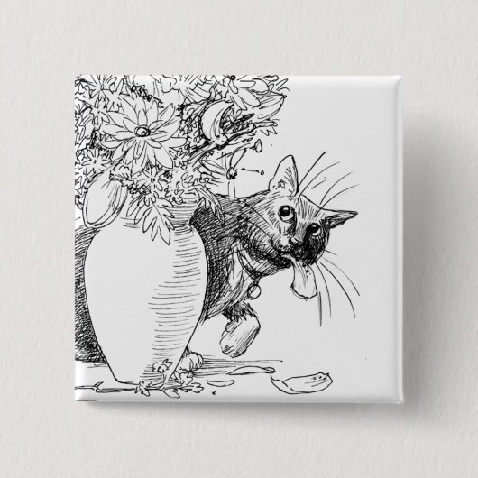 厄介者-有害な猫ボタン 缶バッジ (正面)