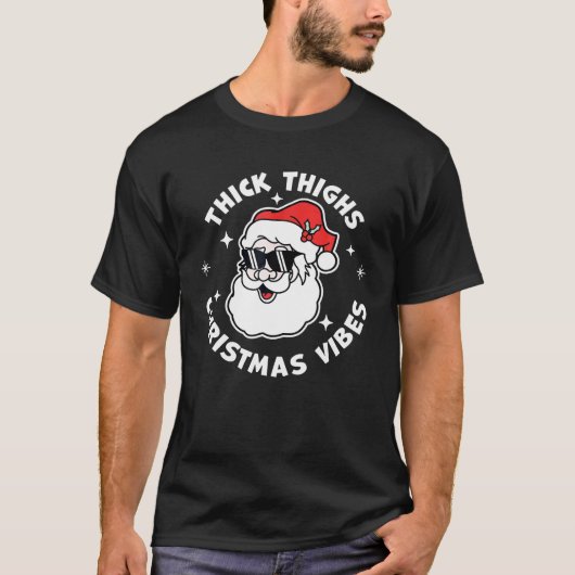 厚いものとクリスマスバイブサンタクロース Tシャツ (正面)