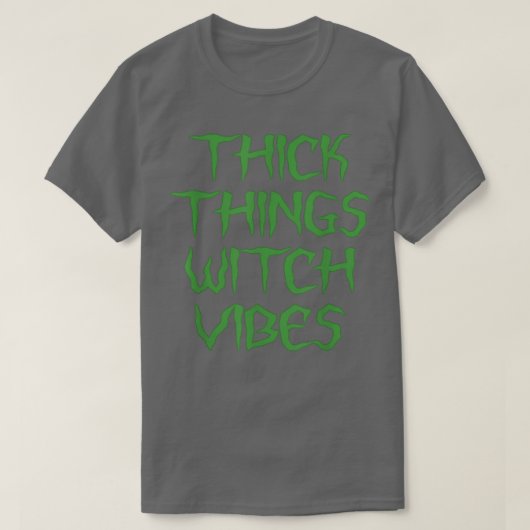厚いもの魔女の雰囲気 Tシャツ (デザイン正面)