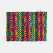 厚いウールのレインボーカラーブランケット フリースブランケット (正面(横))