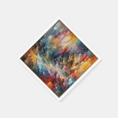 厚いテクスチャ絵を描パターン スタンダードカクテルナプキン (角)