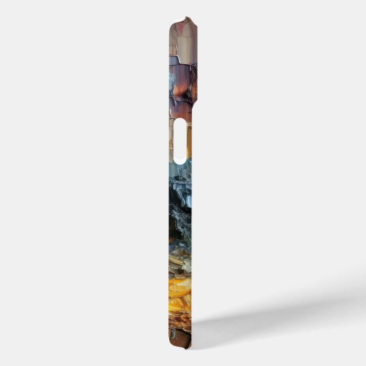 厚いテクスチャ絵を描パターン Case-Mate iPhoneケース (裏面 / 右)