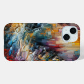 厚いテクスチャ絵を描パターン Case-Mate iPhoneケース (裏面 (横))