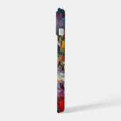 厚いテクスチャ絵を描パターン iPhone 15ケース (左側面)