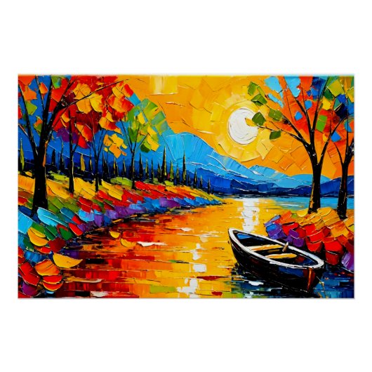 厚いパレットナイフ番号6 ポスター (正面)