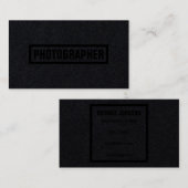 厚いフレームモダンなカバー黒の仲間 名刺 (正面/裏面)