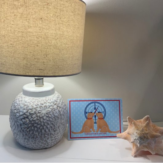 厚い友情を貫く犬のカード サンキューカード