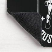 厚い太ももクラッシュ男のジムトレーニングフィットネスボディーブ マウスパッド (コーナー)