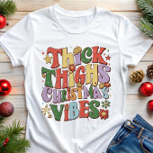 厚い太腿クリスマスビーブズおもしろいホリデイ トライブレンドＴシャツ
