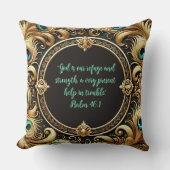 厚い孔雀の羽のフレームをカスタマイズ可能 クッション (正面)