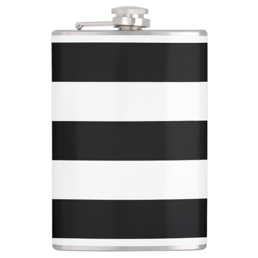 厚い横のストライプなビニールの包まれたなフラスコ フラスク (正面)