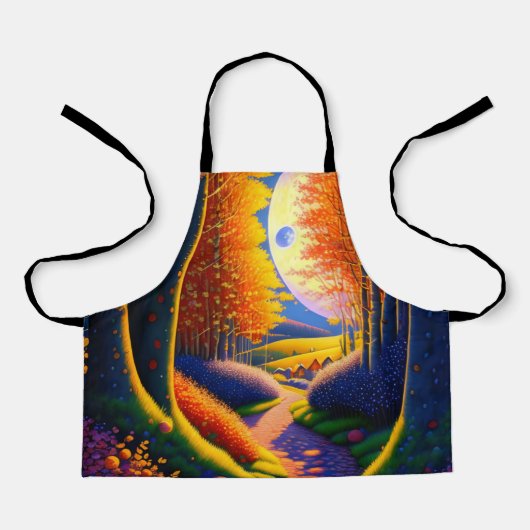 厚い生垣の間の狭い道装飾用クッション エプロン (正面)