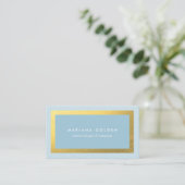 厚い縁ど金ゴールドがカスタムColor Business Card 名刺 (スタンド正面)