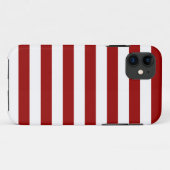厚い赤と白ライン、幾何学的なパターン Case-Mate iPhoneケース (裏面(横))