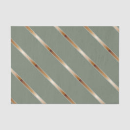 厚い銅メタリック対角線ストライプ材 薄葉紙