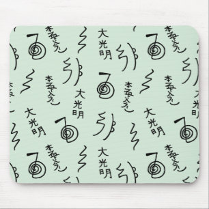 厚い霊気シンボルパターン – 霊気修復 マウスパッド