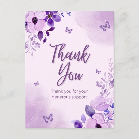 厚く御礼申し上げます ポストカード (正面)