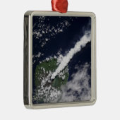 厚く蒸気を多く含むプルームの衛星観測 メタルオーナメント (右)