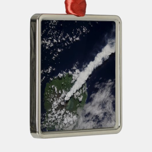 厚く蒸気を多く含むプルームの衛星観測 メタルオーナメント (右)