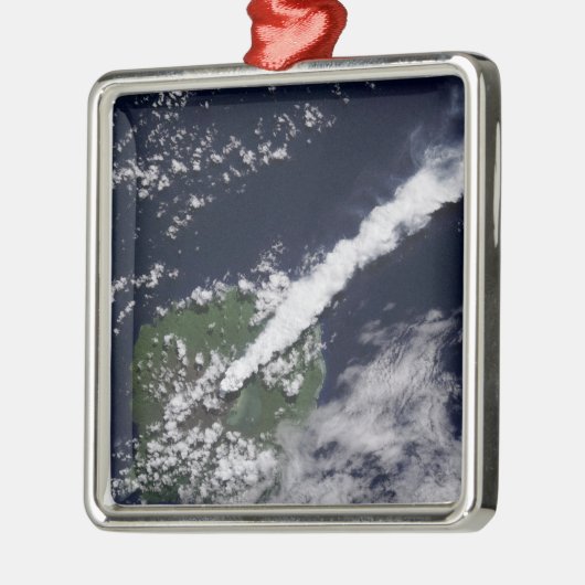 厚く蒸気を多く含むプルームの衛星観測 メタルオーナメント (左)