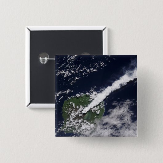 厚く蒸気を多く含むプルームの衛星観測 缶バッジ (正面&裏面)