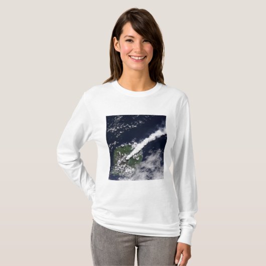 厚く蒸気を多く含むプルームの衛星観測 Tシャツ (正面フル)