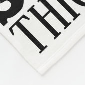 厚みと重い皮肉 フリースブランケット (角)