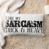 厚みと重い皮肉 ランバークッション (ブランケット)