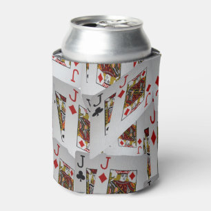 厚手のホルダーという,重ねられた柄のジャケット 缶クーラー