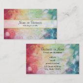 厚手テクスチャ抽象芸術絵を描 名刺 (正面/裏面)