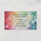 厚手テクスチャ抽象芸術絵を描 名刺 (裏面)