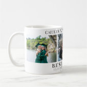 厚最高のく薄い3枚の写真で友達 コーヒーマグカップ (左)