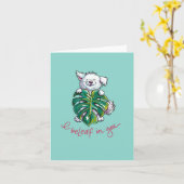 厚板カップ： Be-Leaf カード (黄色い花)