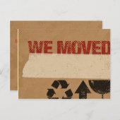 厚紙の箱はがきを移動 案内ポストカード (正面/裏面)