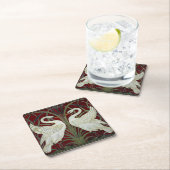 厚紙紙ドリンクコースターアールヌーボースタイル スクエアペーパーコースター (インサイチュ)