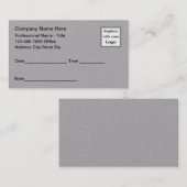 厚紙Officeロゴアポイントメントカード 予約カード (正面/裏面)