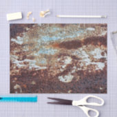 厚錆の金属パターン 薄葉紙 (クラフト)