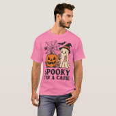 原不気味因 – かわいい幽霊ハロウィーン Tシャツ (正面フル)