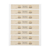 原住民はラップアラウンドプロダクトラベルの良否を明りにすかして調べます ラップアラウンド宛名ラベル (シート)