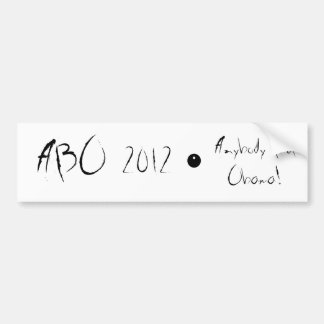 原住民2012年 バンパーステッカー