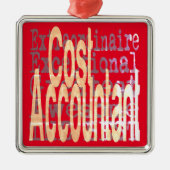 原価会計士 メタルオーナメント (正面)