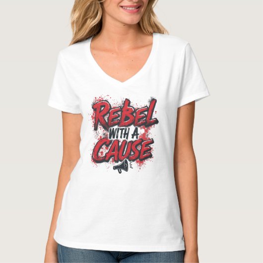 原因で反逆する Tシャツ (正面)