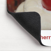 原因のさくらんぼのマウスパッドのためのケーキ マウスパッド (コーナー)