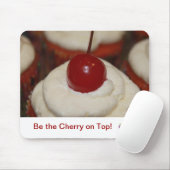 原因のさくらんぼのマウスパッドのためのケーキ マウスパッド (マウス)